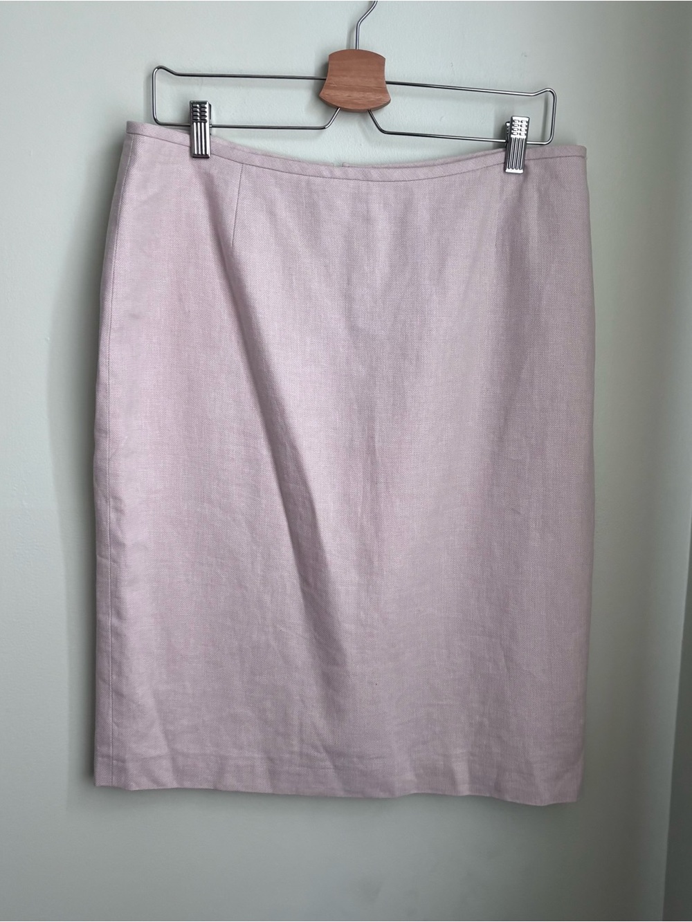 Calvin Klein beige linen blend Women's Pencil Skirt size 12